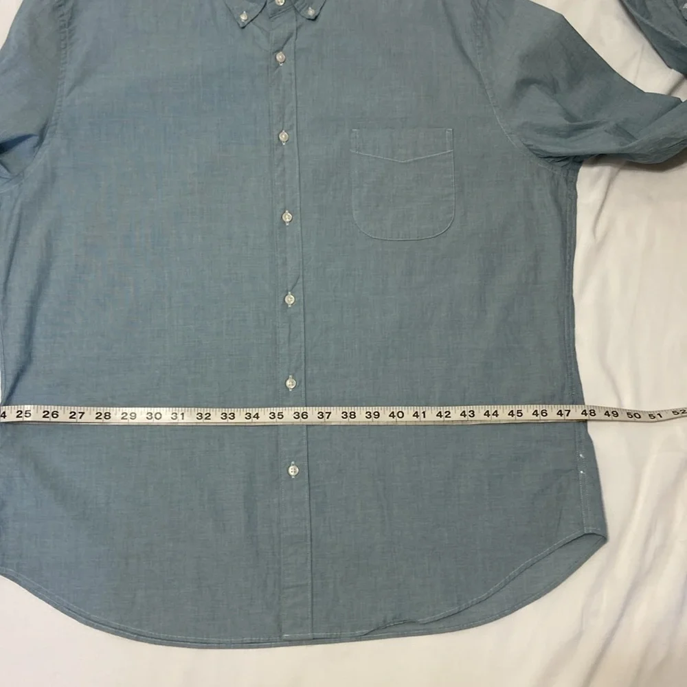 -J.CREW,CLASSIC,SECRET WASH,LONG SLEEVE,LIGHT BLUE,STRETCH,BUTTON DOWN SH…